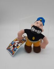 Vintage 1999 CVS Stuffins Popeye Villain Brutus Mini Plush Clip On Keyring Toy picture