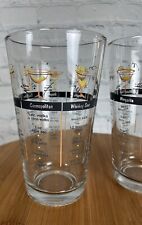 set of 2 vintage bar cocktail libation recipe glasses Cups Gift 16oz Bar Wear picture