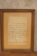 1886 Letter President Grover Cleveland Justice Bradley Other Framed picture