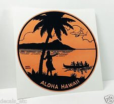 ALOHA HAWAII Vintage Style Travel Decal, Vinyl Sticker, Luggage Label picture
