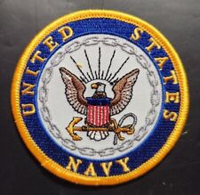 US NAVY 3 INCH ROUND PATCH - NEW DESIGN - MADE IN THE USA picture