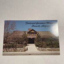 Prescott Arizona Territorial Governors Mansion Streetview Chrome Postcard picture