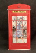 Vintage Bentley's Of London Confectionery Telephone Booth Tin Metal Coin Bank picture