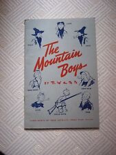 Vintage The Mountain Boys Cartoon Book by P Webb Auto-Lite Spark Plug Dealer picture