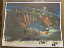 Rare 3 Turtles & Casey Jones TMNT- Original Production Cel MWS Seal picture