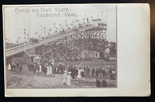 Postcard Riverside RI - c1900s Crescent Park Chutes and Poney Track picture