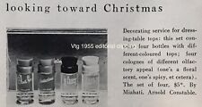1955 Miahati Cologne PRESS CLIPPING 3.5” VTG Blue Fox Jaunty My Fancy SET PHOTO picture
