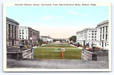 Postcard Harvard Medical School Courtyard From Admin Building Massachusetts MA picture