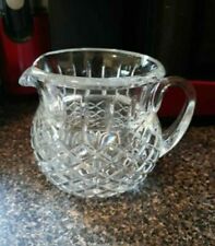 MIKASA COVENTRY Crystal Pitcher/Jug Short 4 3/4” EX COND HEAVY 16 OZ picture