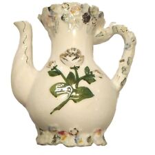 Royal Sealy Pitcher Vase Teapot Rare Rose Gold Leaf Porcelain Japan Flower VTG picture