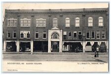 c1905 Exterior Front View Masonic Building Biddeford Maine ME Unposted Postcard picture
