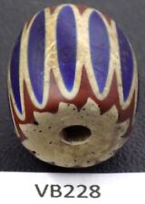 Awesome Antique Venetian Chevron Trade Bead African from Estate VB228 Bg 20 picture
