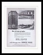 1965 Hotel Syracuse / Country House Framed 11x14 ORIGINAL Vintage Advertisement  picture