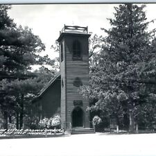 c1940s Nashua, IA RPPC Little Brown Church in the Vale Real Photo Marriage A164 picture
