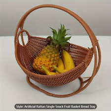 Elegant Dark Brown Rattan-Style Woven Basket - Versatile, Durable, and Decorativ picture