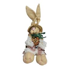 Easter Bunny Plush Shelf Sitter Floppy Ear Chic Country  picture