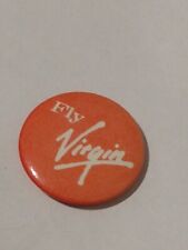 Fly Virgin Button Lapel Pin picture