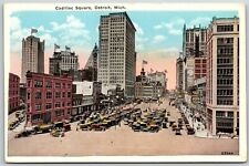 Cadillac Square, Detroit, Michigan - Postcard picture