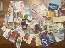 Large Vintage Lot Of Paper Travel Maps picture