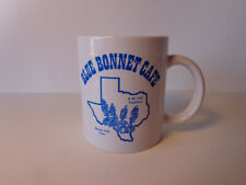 VINTAGE BLUE BONNET CAFE - COFFEE CUP MUG - MARBLE FALLS TEXAS HILL COUNTRY picture