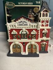 Dickens Collectables Victorian Series 1998 Lighted House Town Hall &Engine House picture