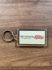 Vintage Toyota Danish Plastic Keychain - Rare 1980s Car Dealership picture