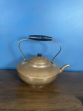 Vintage Douro Tin Lined Copper Tea Pot with Bakelite Handle & Top Knob Portugal picture