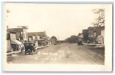 c1910's 8 Street Scene Car Dirt Road Hastings Iowa IA RPPC Photo Postcard picture