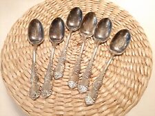 Vintage HOMES & EDWARDS 5 Silver Plate Spoons / Flatware   6 Piece picture