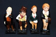 4 Charles Dickens Royal Doulton Figurines Twist Copperfield Pecksniff Weller LOT picture