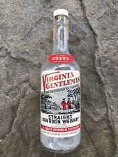 Vintage Virginia Gentleman 4/5 Quart Whiskey Bottle Fairfax picture