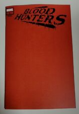BLOOD HUNTERS #1 05/08/2024 NM/NM- BLOOD RED BLANK VARIANT [BH] MARVEL COMICS picture