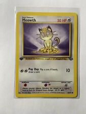Meowth 1st edition Jungle near mint condition ENGLISH  56/64 picture