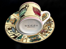 Gucci Porcellana Vintage Coffee Cup & Saucer partly hand painted Marked picture