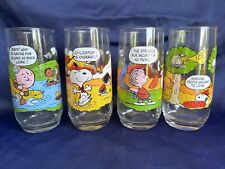 Set Of 4 Camp Snoopy McDonald’s Collection Glasses  1965 - 1971 picture