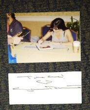 Shannen Doherty Signed In Person Cut With 4x6 Photo Signing It - Charmed 90210 picture