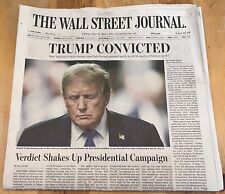 The Wall Street Journal TRUMP CONVICTED 34 Counts Historic Verdict May 31 2024 picture
