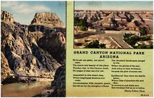 C.1948 Grand Canyon National Park Multi View. Mountains Scenic Arizona Postcard picture