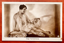 1900s Vintage postcard Girl Beautiful girl Olga Chekhova German actress picture