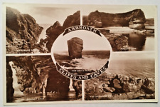 RPPC Real Photo Postcard - Arbroath Cliffs And Caves Scotland - Unposted picture