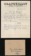 Jean Galtier-Boissière. L.A.S. to Robert Desnos. 1940. Toad.  4 picture