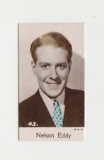 Nelson Eddy 1937 Bridgewater Film Stars Small Trading Card - Series 5 #43 picture