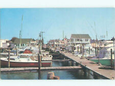 Pre-1980 TEXACO GAS STATION PUMPS OUT BOAT MARINA DOCKS Ocean City MD AF6217@ picture