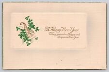 Vtg Post Card A Happy New Year G325 picture