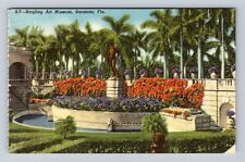 Sarasota FL-Florida, Ringling Art Museum, David Statue Antique Vintage Postcard picture