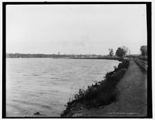 Beloit, Wisconsin, approach from the north c1900 OLD PHOTO picture