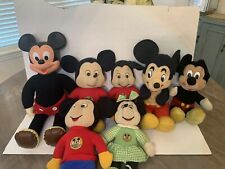 Vintage Mickey and Minnie Mouse Plush Dolls Lot Disney 1970’s picture