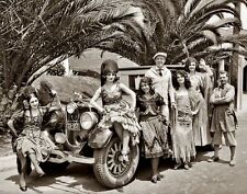 1927 SPANISH DANCERS & LINCOLN Automobile 8.5x11 Unusual Photo picture