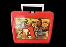 Vintage 1983 The A-Team Plastic Lunchbox Mr. T Lunch Box A Team Thermos Brand picture