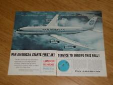 Magazine Ad - 1958 - Pan American - Boeing 707 - (two-pages) picture